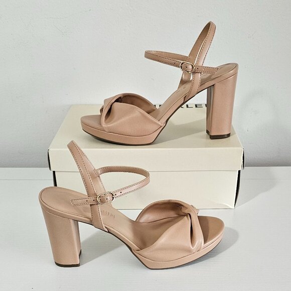 Anne Klein Valentine Wide Women's Sandals Size 8 - Taupe - Vale06F9 - Picture 7 of 8